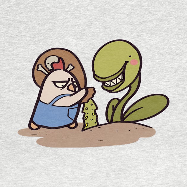 Angry Chicken Fertilizing Plant by ThumboArtBumbo